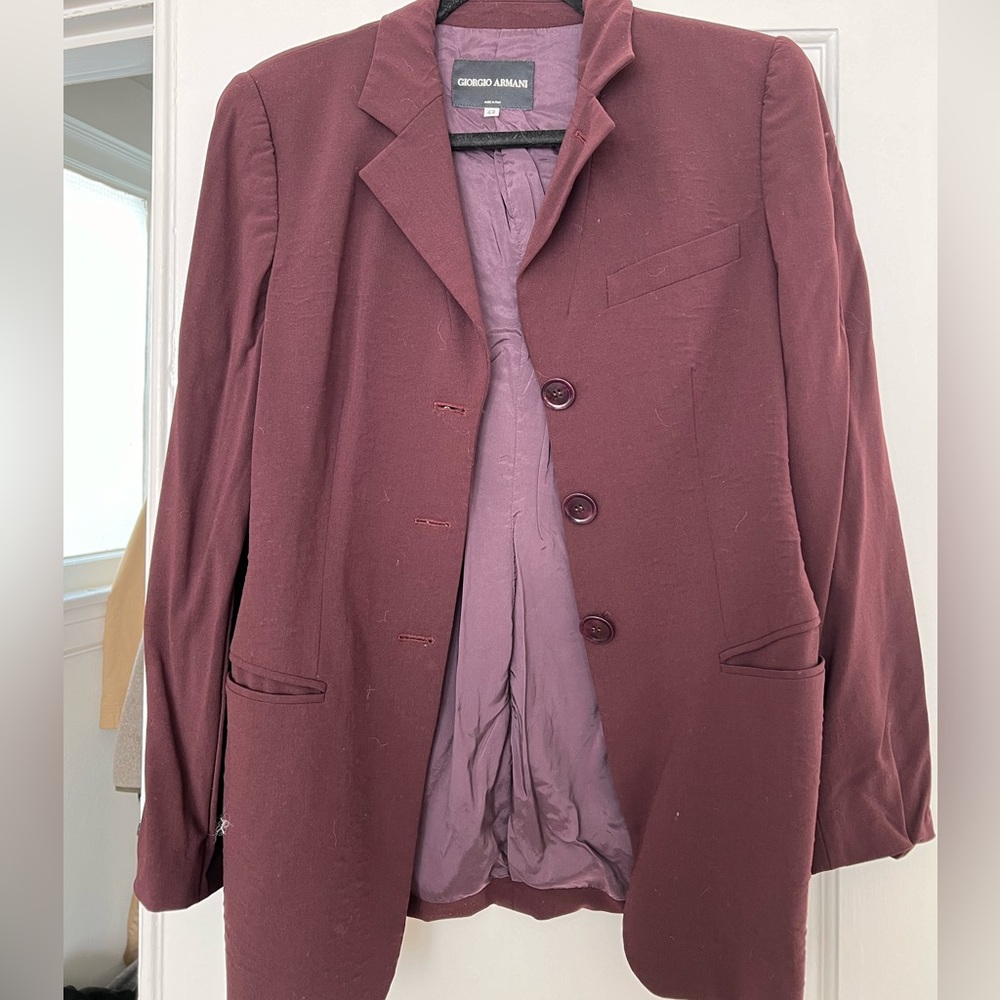 Giorgio Armani Plum Blazer